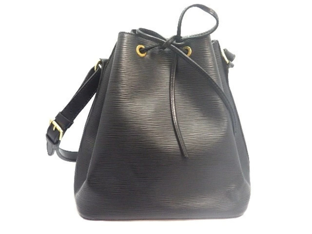LOUIS VUITTON Hobo Bag Epi Noir Black